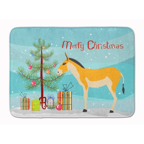 Carolines Treasures Turkmenian Kulan Donkey Christmas Machine Washable Memory Foam Mat BB9221RUG - main